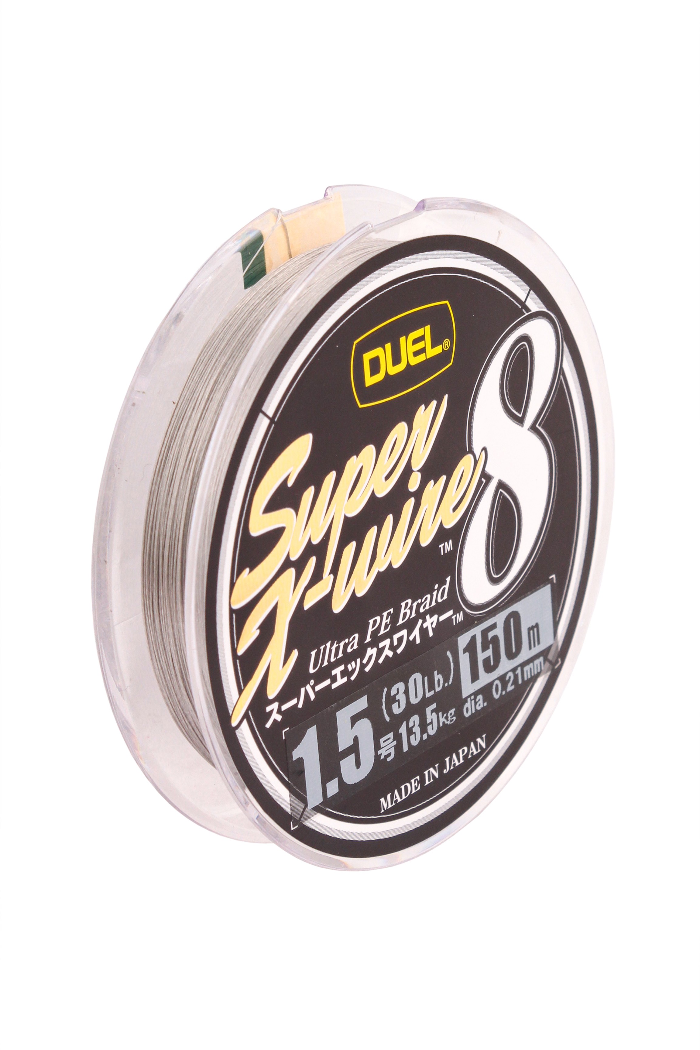 Шнур Yo-Zuri PE Super X Wire 8 Silver 150м 1.5/0.209мм 13,5кг - фото 1