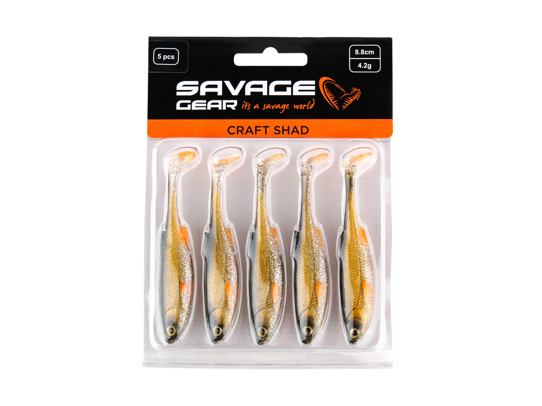 Приманка Savage Gear Craft shad 8,8см 4,2гр green silver уп.5шт - фото 1
