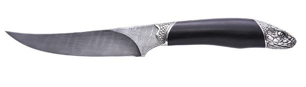 Нож Северная Корона Анаконда дамасская сталь бронза дерево - фото 1