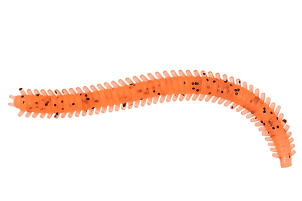 Приманки LureMax Rag Worm 3''/7см LSRW3-008 Fire Carrot 10шт - фото 1