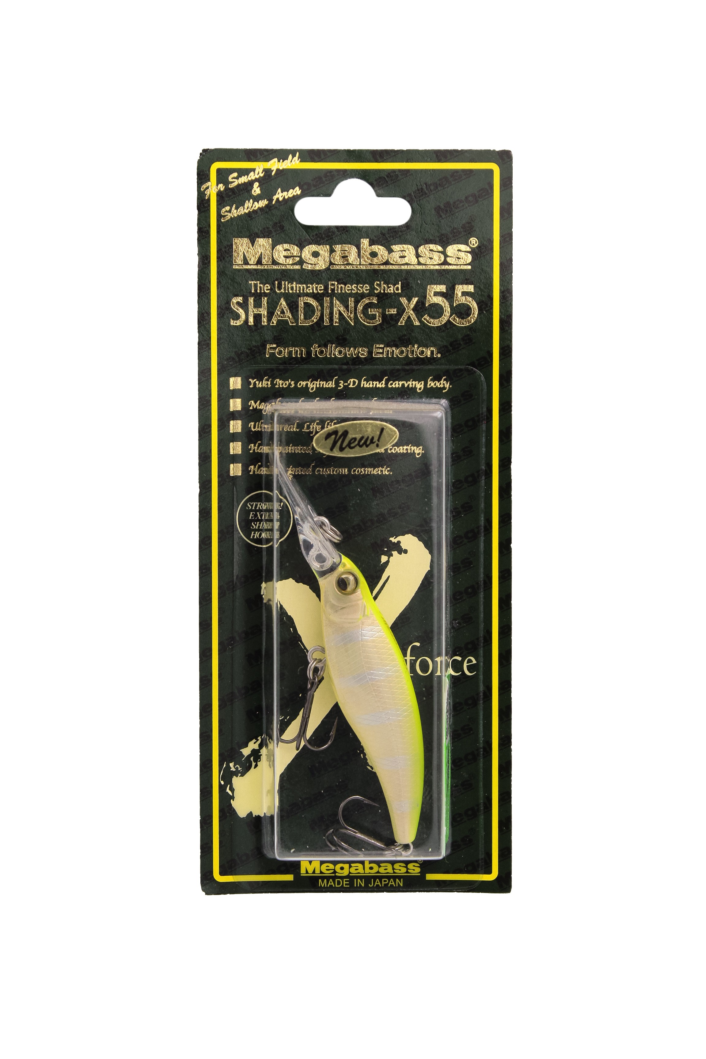 Воблер Megabass Shading-X 55 PM Striped Hot Shad - фото 1