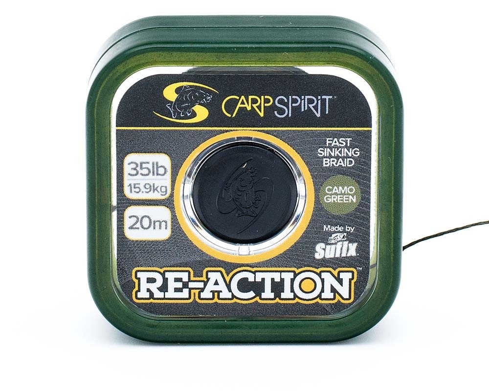 Поводковый материал Carp Spirit Re-Action 20м 35lb 15,9кг зеленый - фото 1