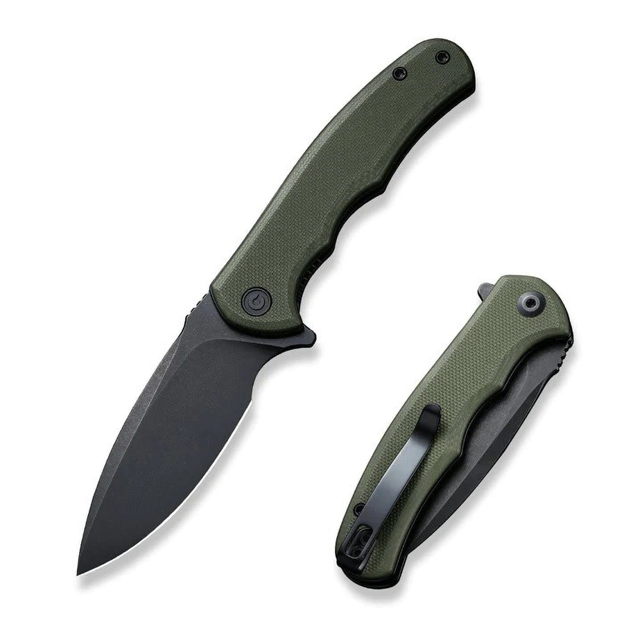 Нож Civivi Mini Praxis Flipper Knife G10 Handle (2.98&quot; D2 Blade) green  - фото 1