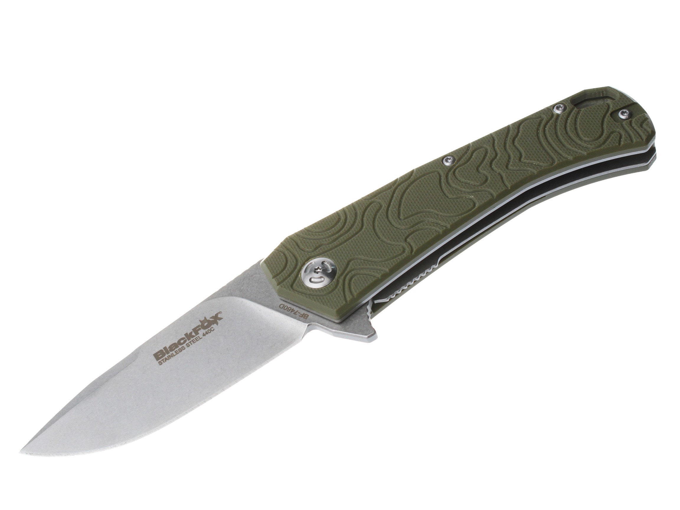 Нож Fox Knives OD Echo-1 складной сталь 440С 8,5см рукоять G10 зеленый - фото 1