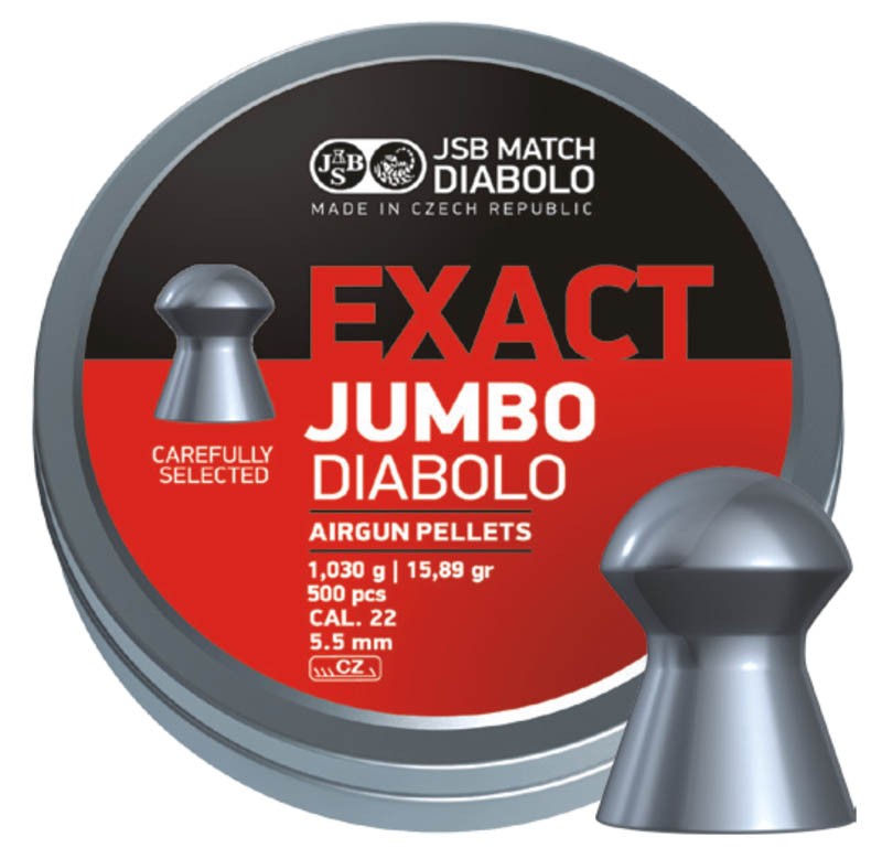 Пульки JSB Exact Diablo Jumbo 5,5мм 1,030гр 500шт - фото 1
