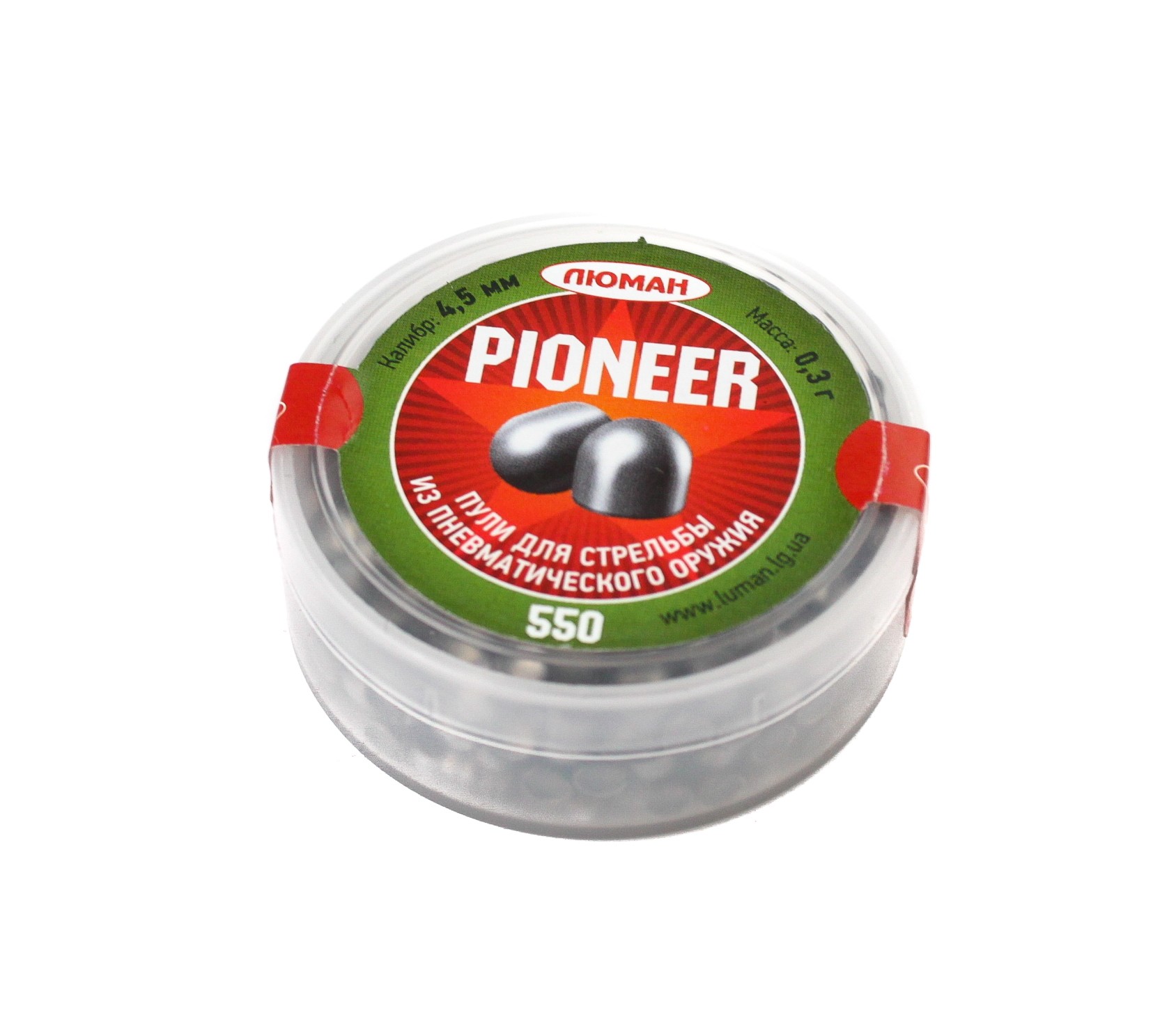 Пульки Люман Pioneer 0,3гр 4,5мм 550шт - фото 1