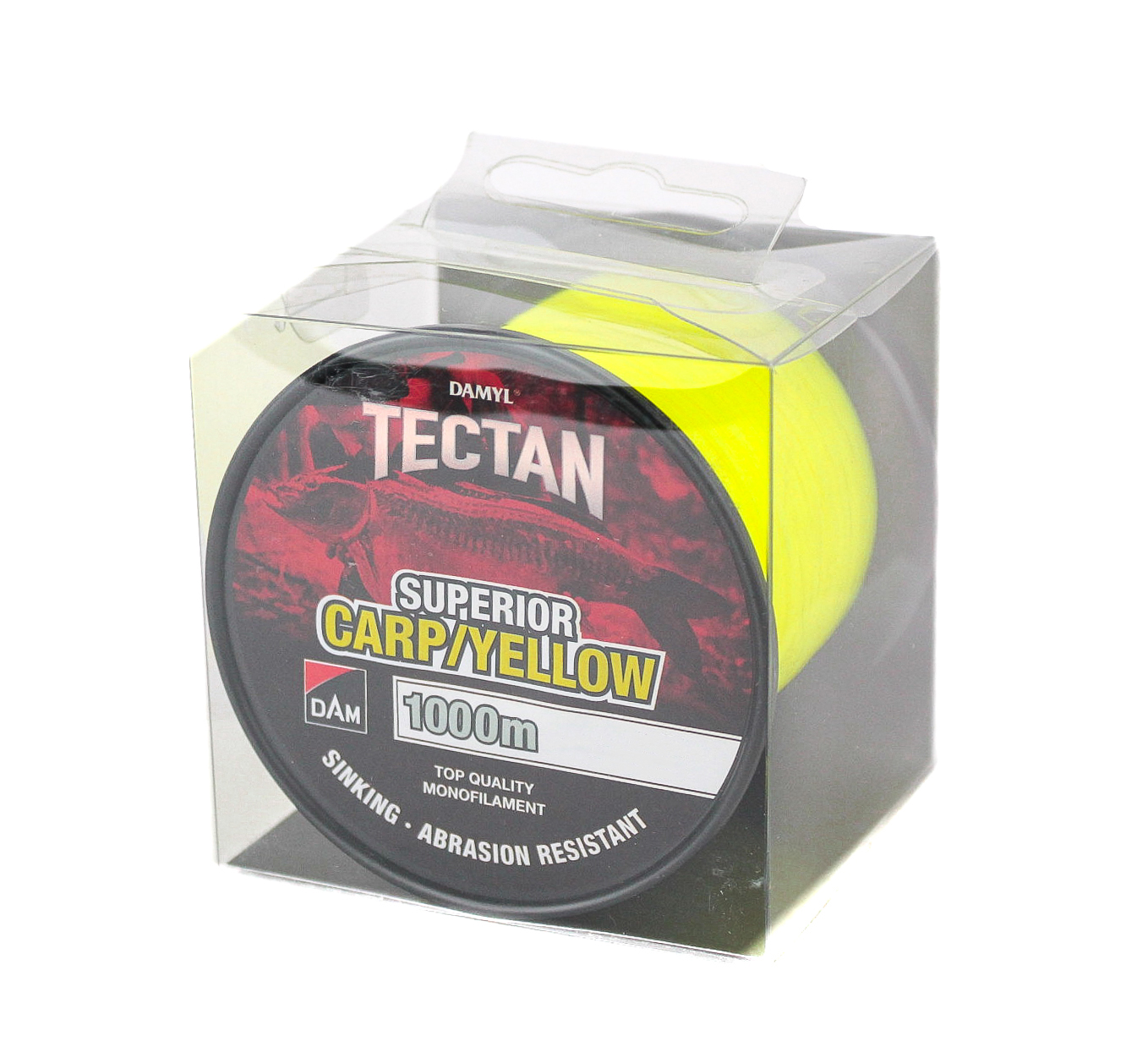 Леска DAM Tectan Superior carp 1000м 0,30мм 7,0кг 15lbs yellow - фото 1
