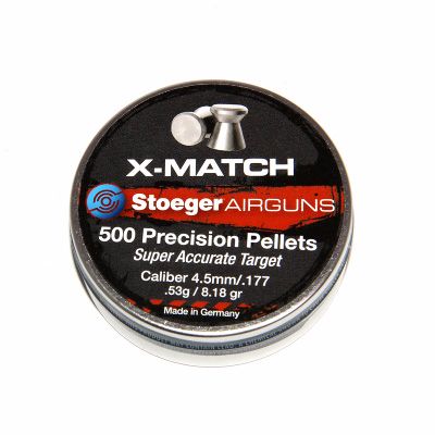 Пульки Stoeger X-Match flat 4,5мм 500 шт - фото 1