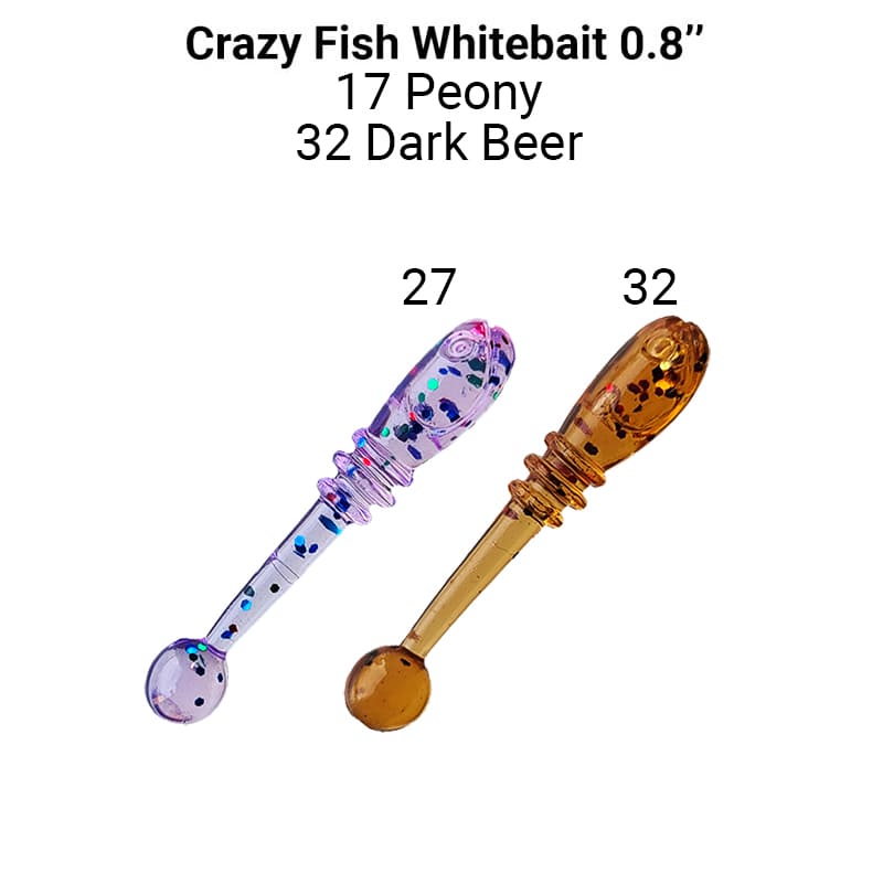 Приманка Crazy Fish Whitebait 0,8&quot; 16-20-27/32-6 - фото 1
