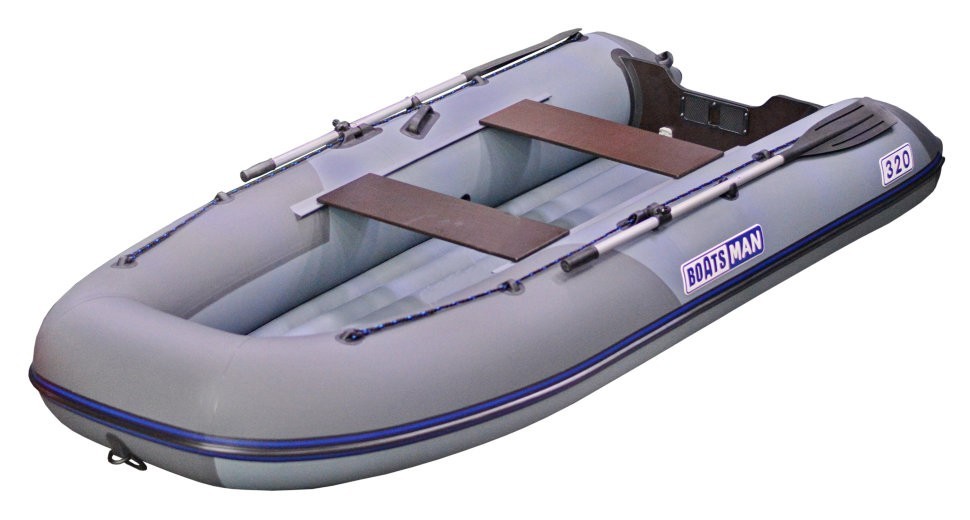Лодка Boatsman BT320A надувная серо-графитовый - фото 1