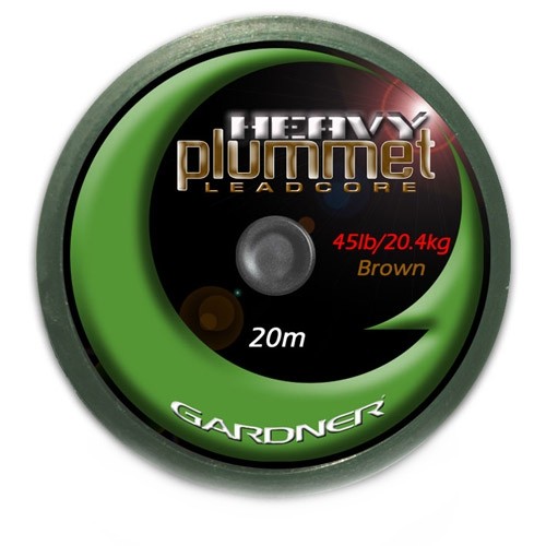 Лидкор Gardner Heavy plummet leadcore brown 20м 45lbs