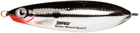 Блесна Rapala Rattlin Minnow spoon RMSR08-CH - фото 1