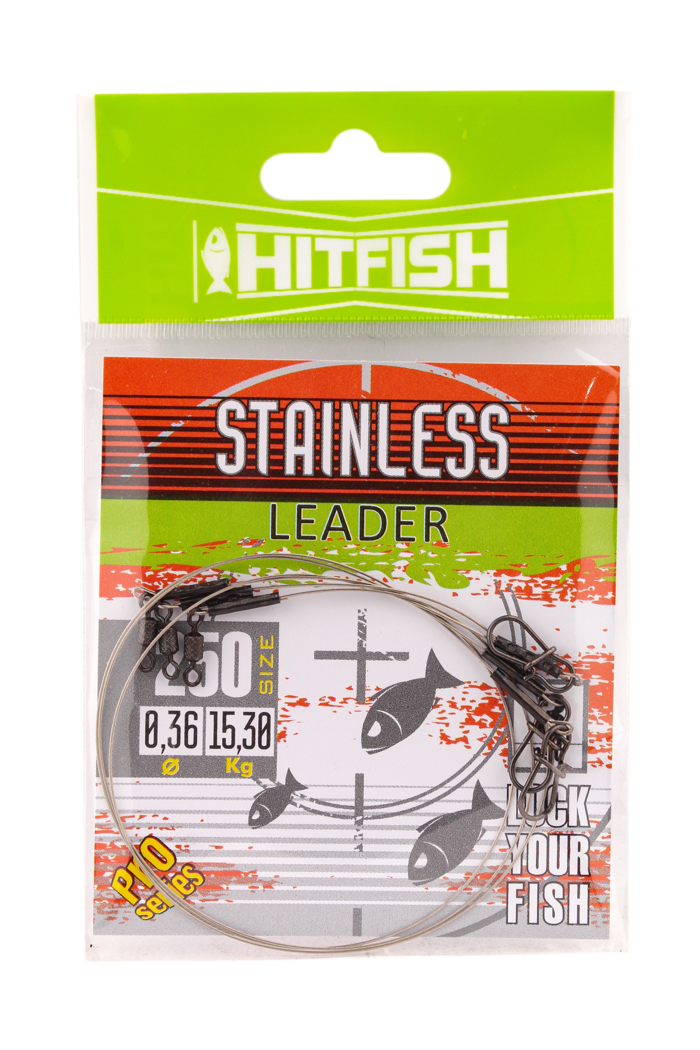 Поводок Hitfish Stainless leader 19 нитей 250мм 15,3кг d 0,36 3шт - фото 1