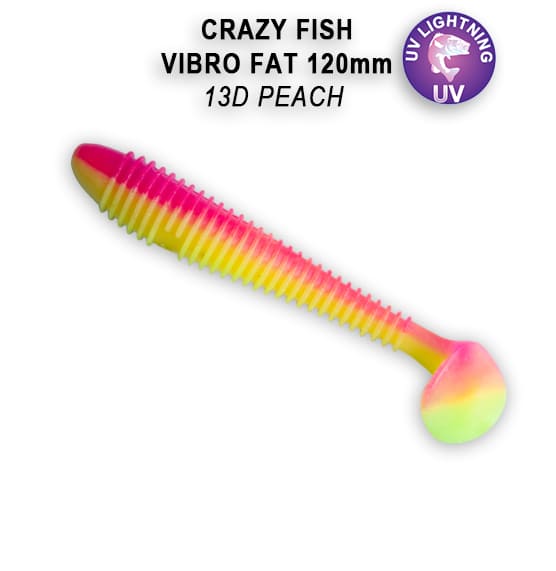 Приманка Crazy Fish Vibro fat 4,7'' 39-120-13d-6 - фото 1