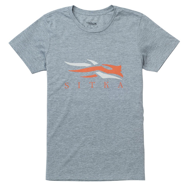 Футболка Sitka Logo tee SS heather grey - фото 1