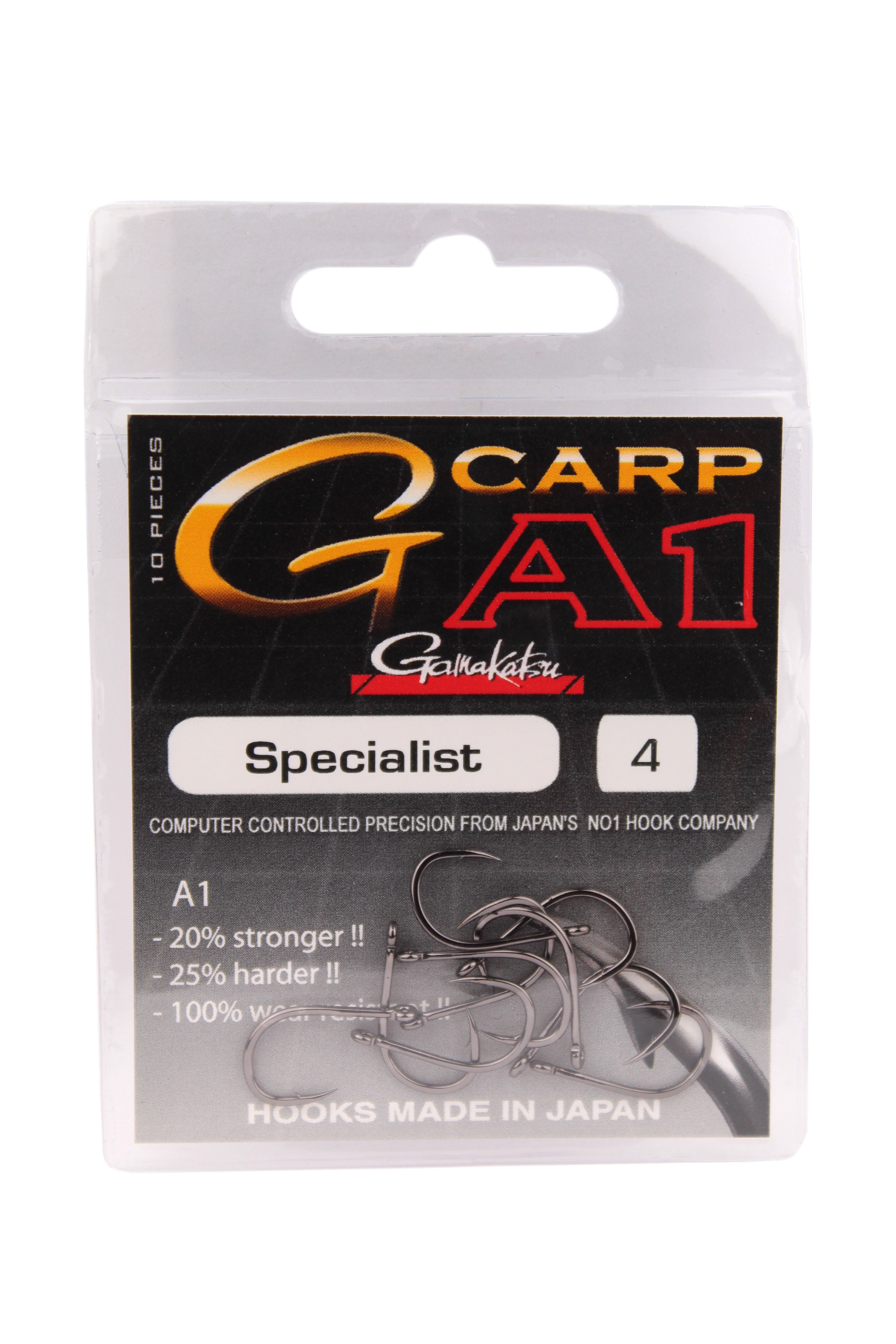 Крючок Gamakatsu A1 G-Carp Specialist Hook №4 уп.10шт - фото 1