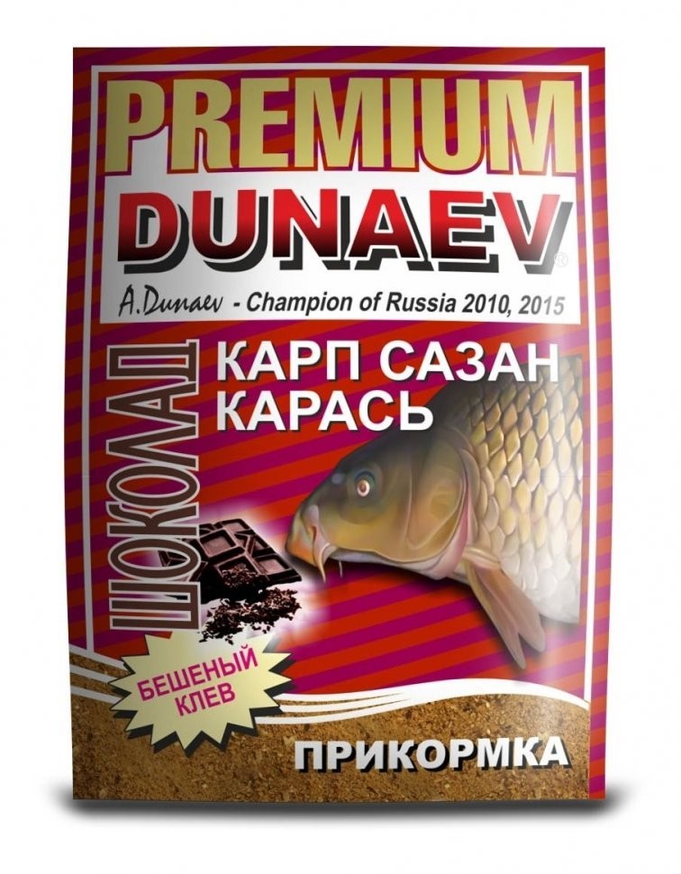 Прикормка Dunaev-Premium 1кг карп-сазан шоколад