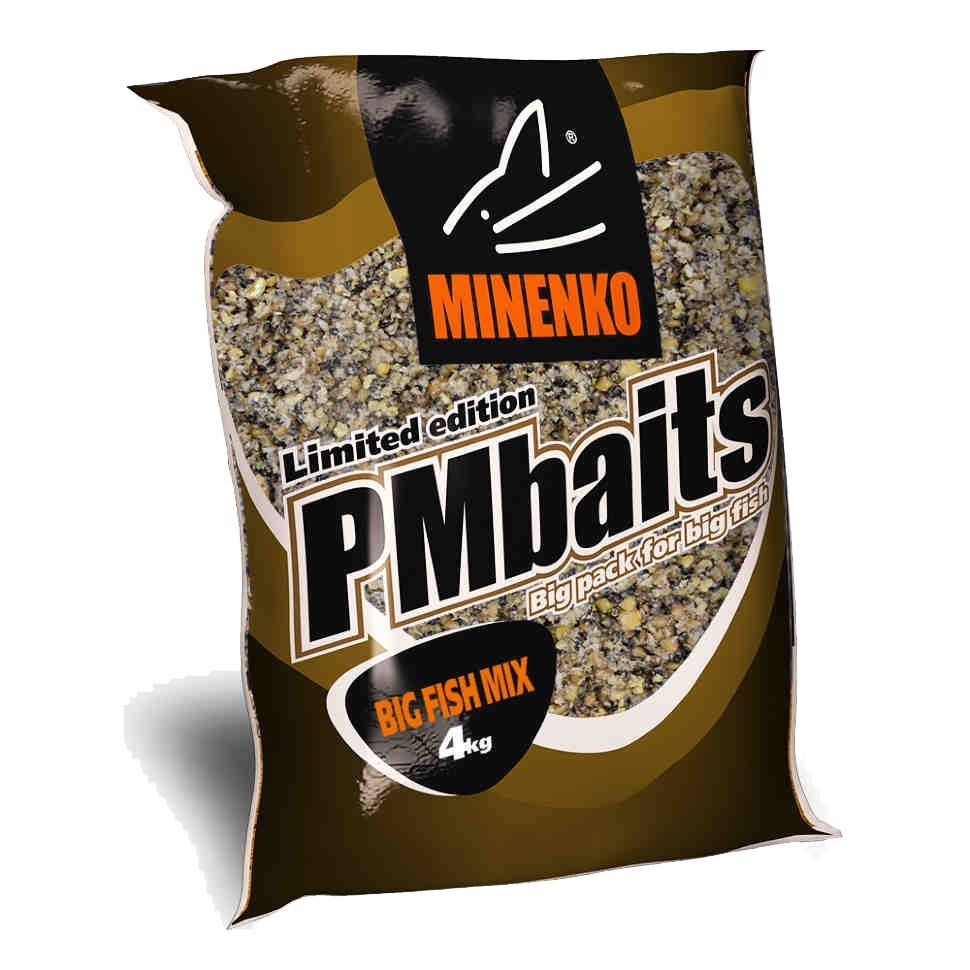 Прикормка MINENKO PMbaits big pack ready to use crushed natural big fish mix - фото 1