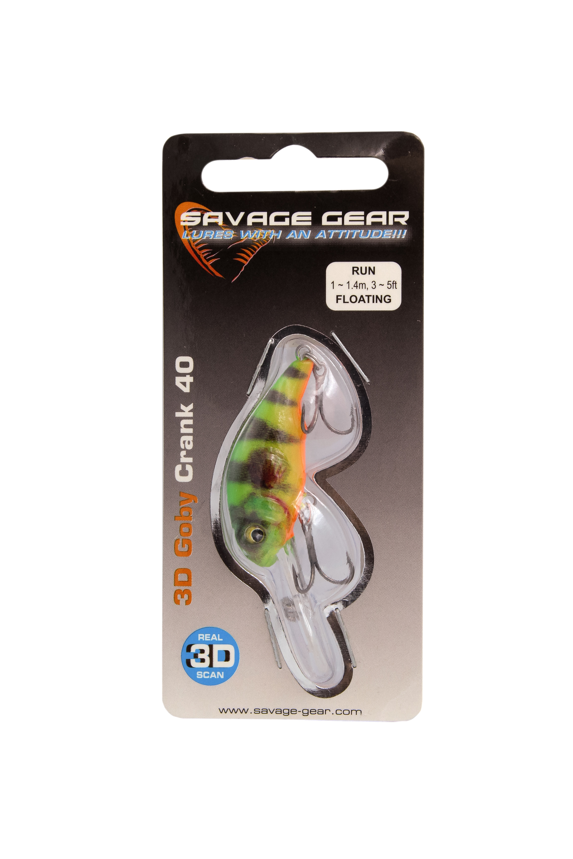 Воблер Savage Gear 3D Goby Crank 40 3,5гр F 04-Firetiger - фото 1