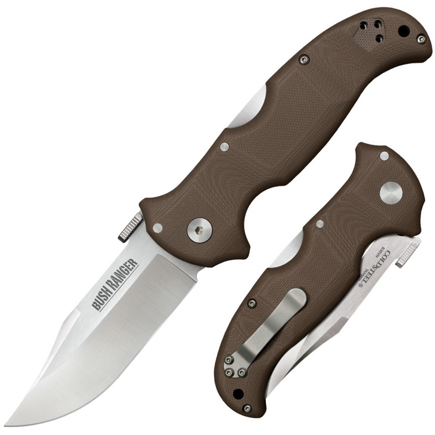 Нож Cold Steel Bush Ranger lite сталь S35VN пластик коричневый - фото 1