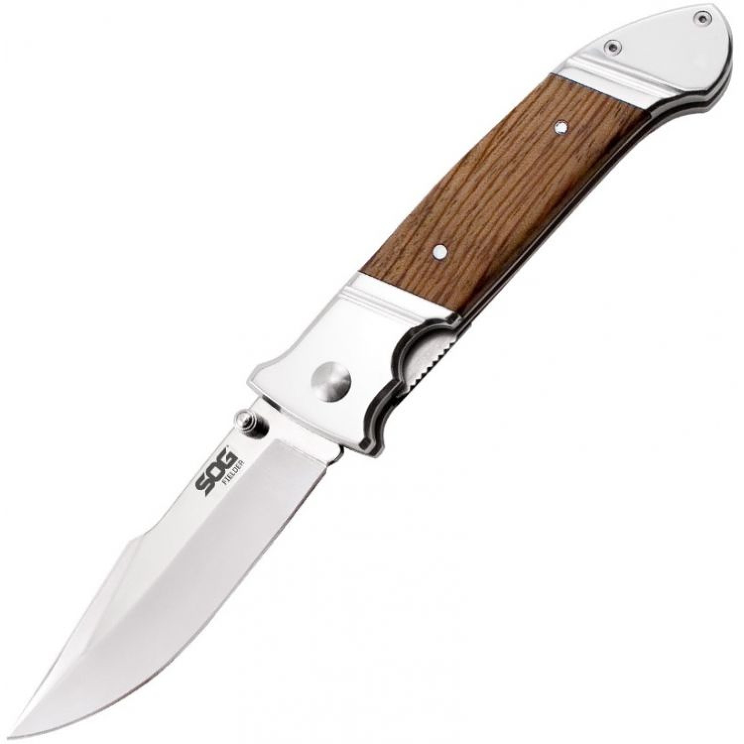 Нож SOG Fielder XL складной сталь 7Cr13 рукоять древесина - фото 1