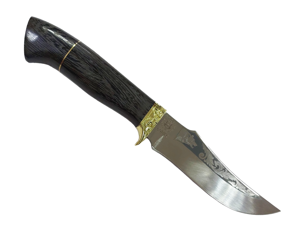 Нож Ладья Клык-2 НТ-27 Р 95х18 рис.венге