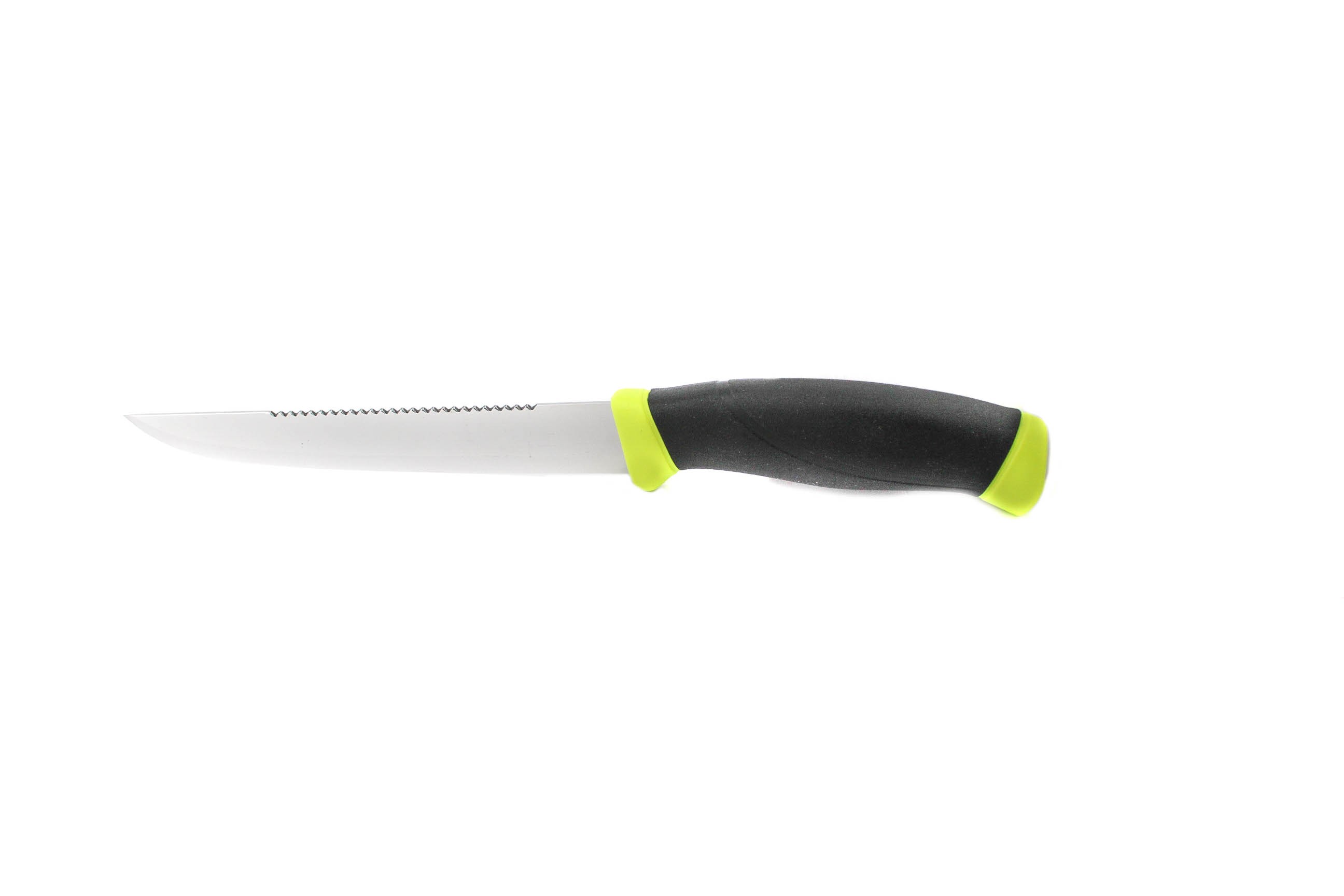 Нож Mora Fishing Comfort Scaler 150 с зубчатым обухом пластик - фото 1