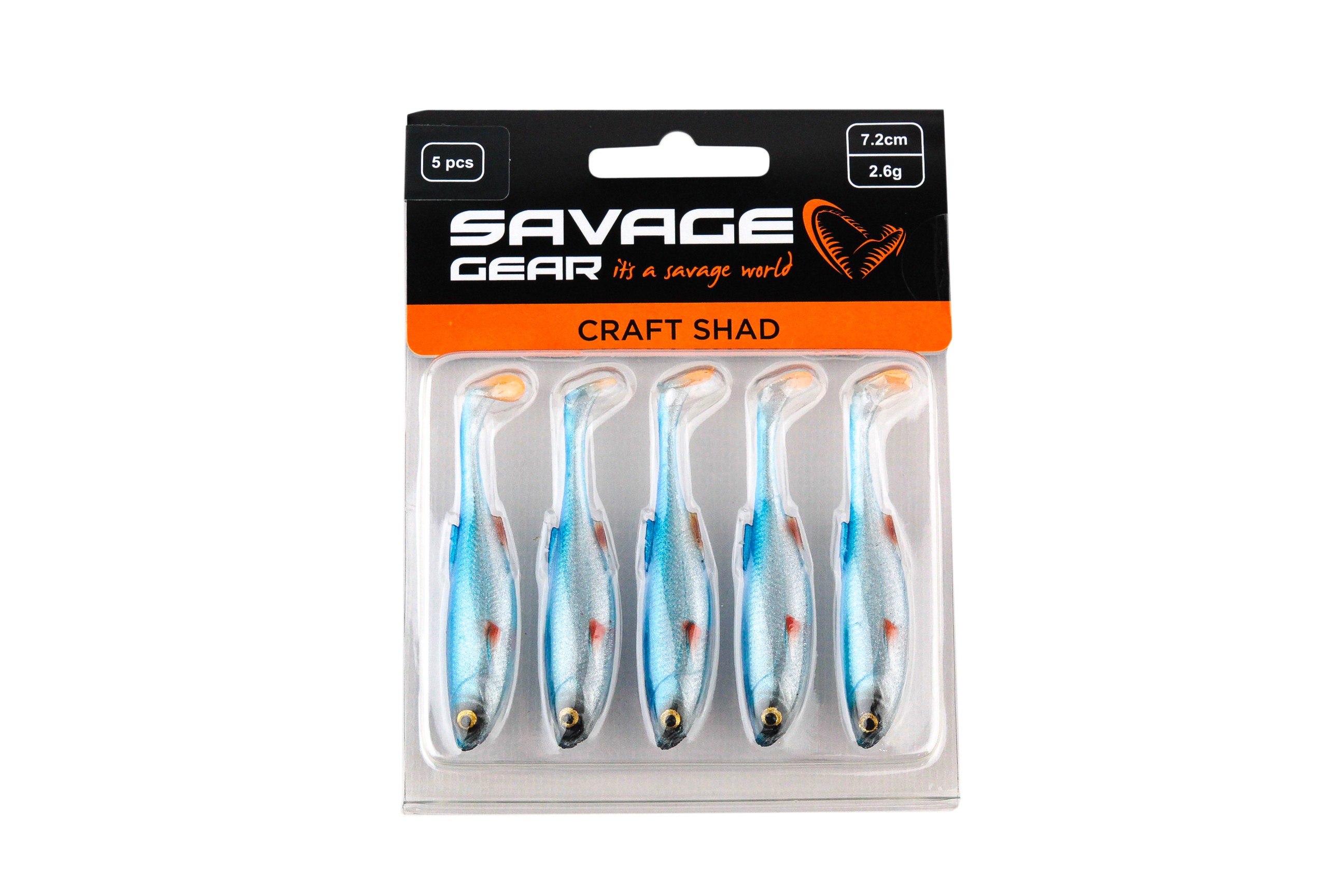 Приманка Savage Gear Craft shad 7,2см 2,6гр blue pearl уп.5шт - фото 1