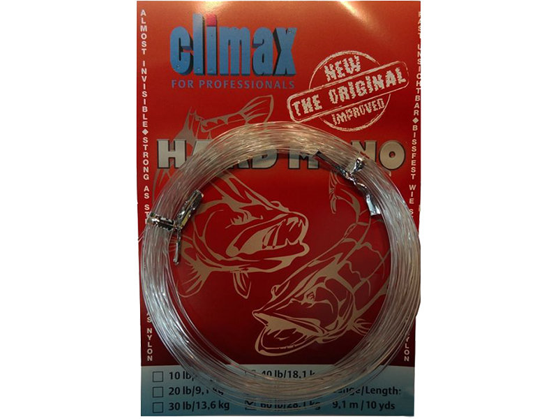 Поводочный материал Climax Hardmono line 9,1м 4,4кг 10lbs - фото 1