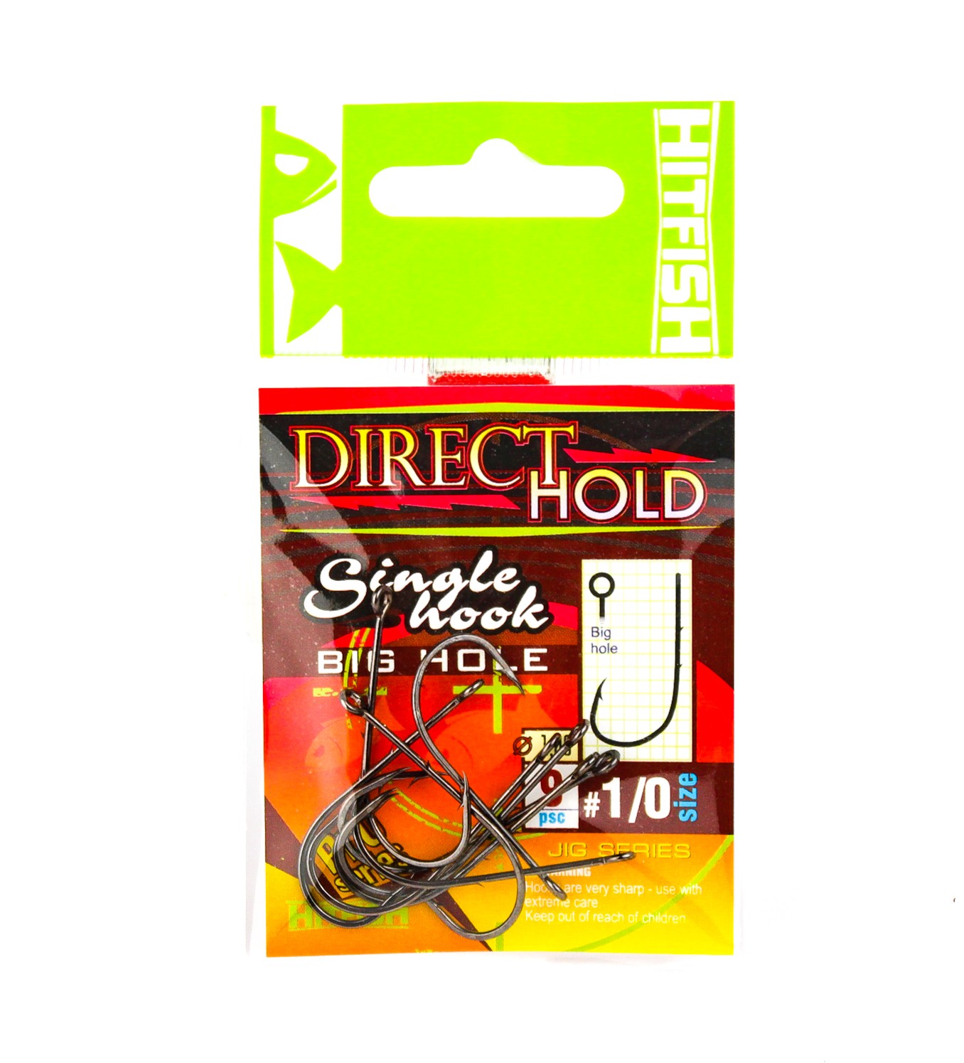 Крючок Hitfish direct hold sindle hook №1/0 9шт - фото 1