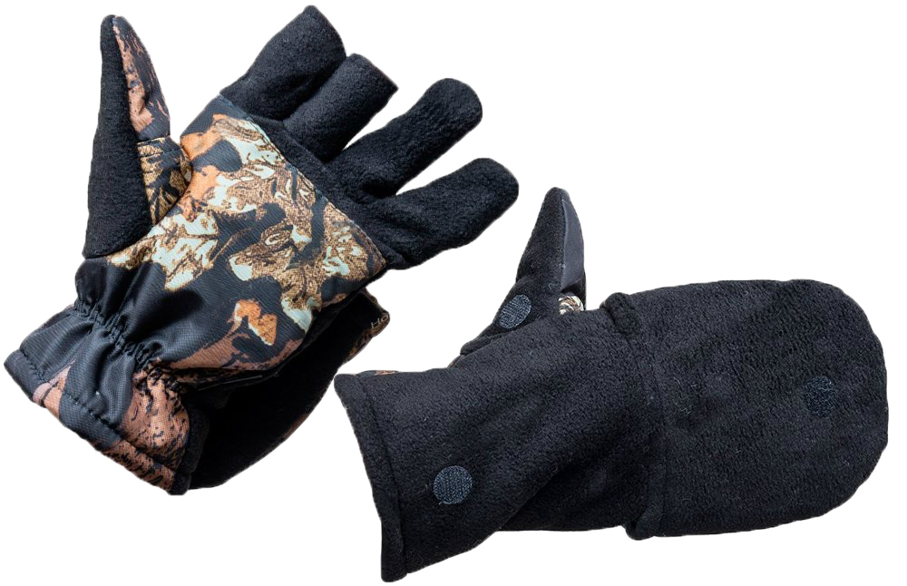 Перчатки Хольстер охотника-рыбака утепленные черные - фото 1