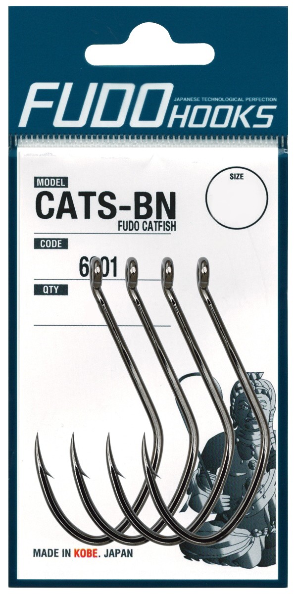 Крючки Fudo Catfish Cats-BN 6901 BN № 9/0 3шт.