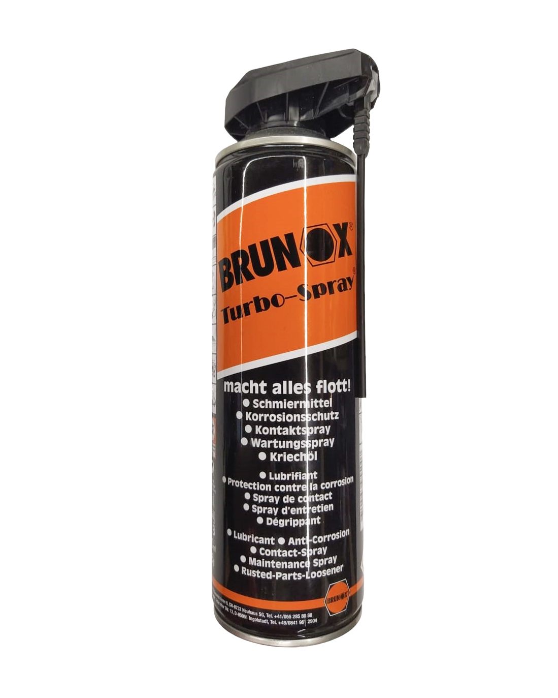 Масло оружейное Brunox Turbo spray 500мл двойная головка - фото 1