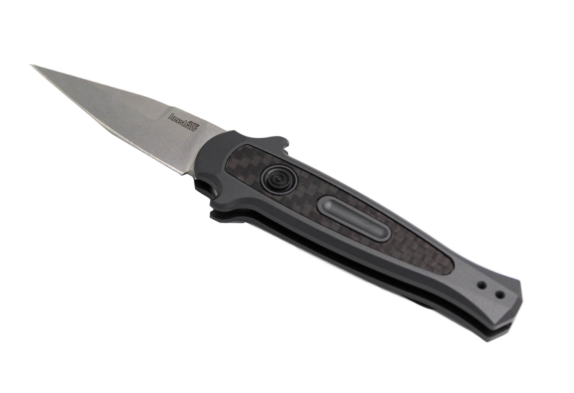 Нож Kershaw K7125GRY Launch-12 клинок CMP154 рукоять карбон - фото 1