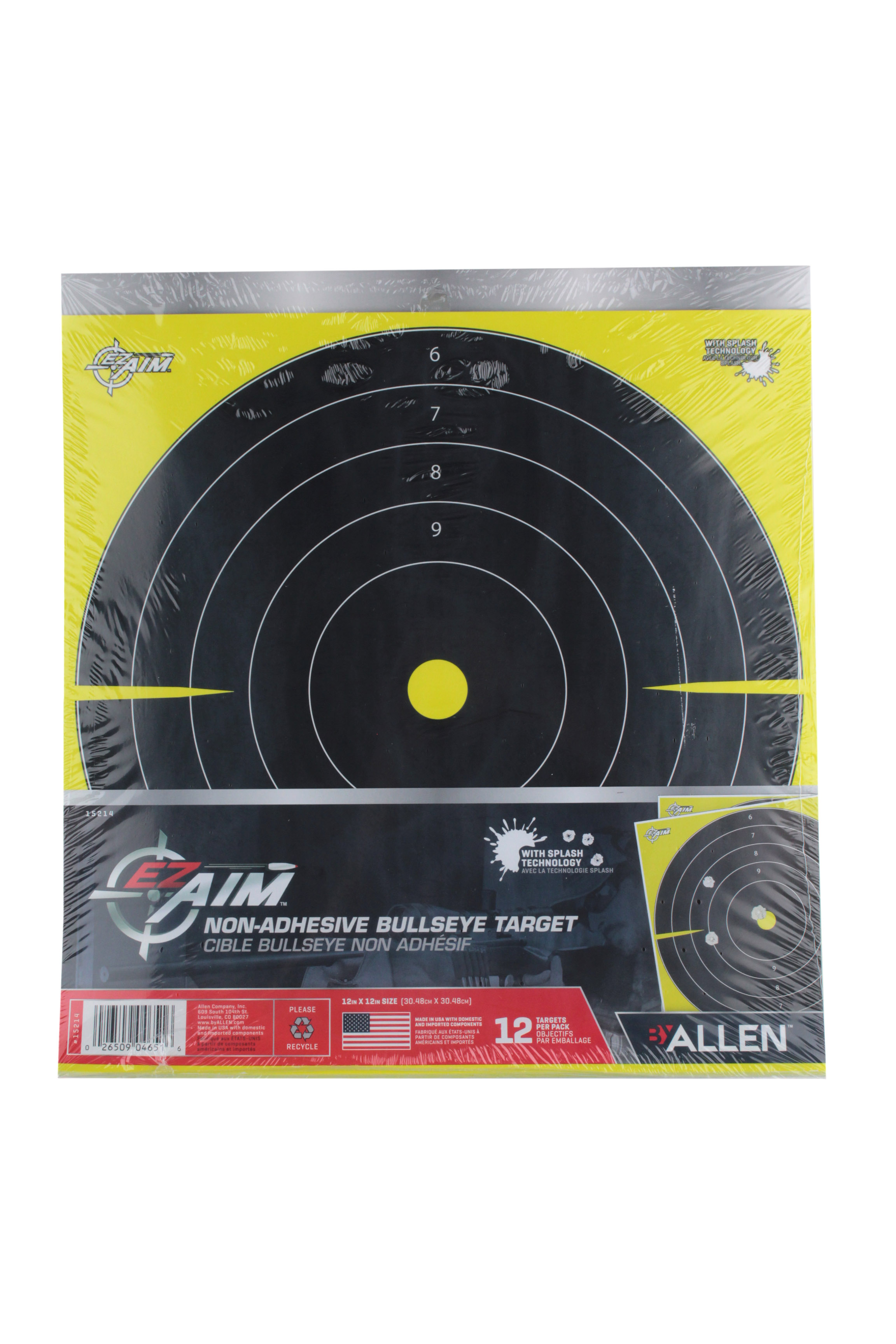 Мишень Allen EZ Aim Splash Bullseye 12x12 - фото 1