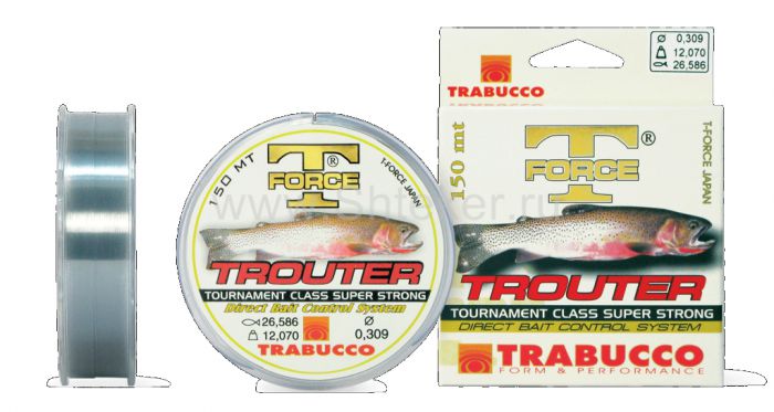 Леска TrabuccoT-force trouter 150м 0,18мм  - фото 1