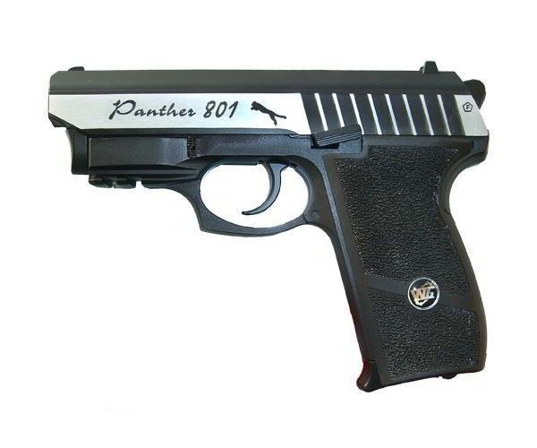 Пистолет Borner Panther 801 с ЛЦУ металл - фото 1