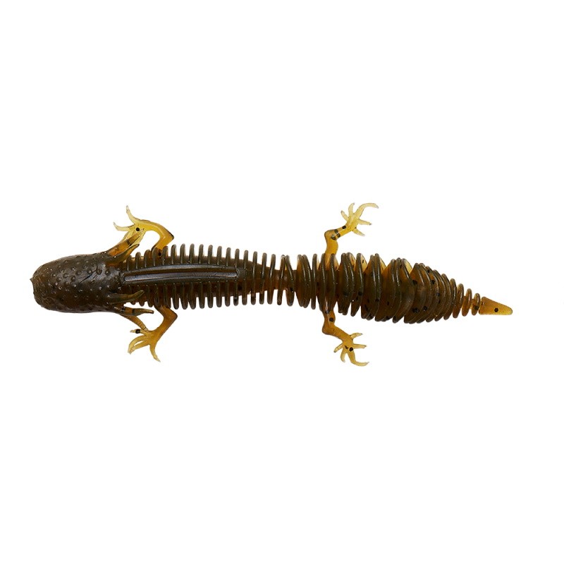 Приманка Savage Gear Ned Salamander 7,5см 3гр floating green pumpkin 5шт - фото 1