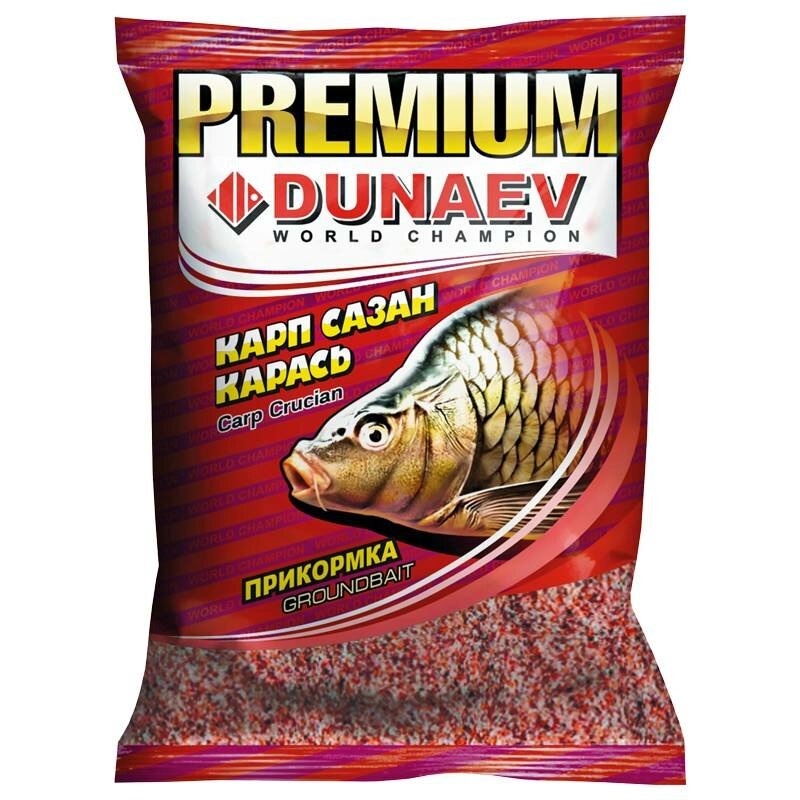 Прикормка Dunaev-Premium 1кг карп-сазан красная - фото 1
