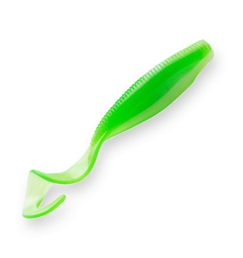 Приманка Z-Man 4&quot; Scented Curly Tailz Lime/Pearl - фото 1