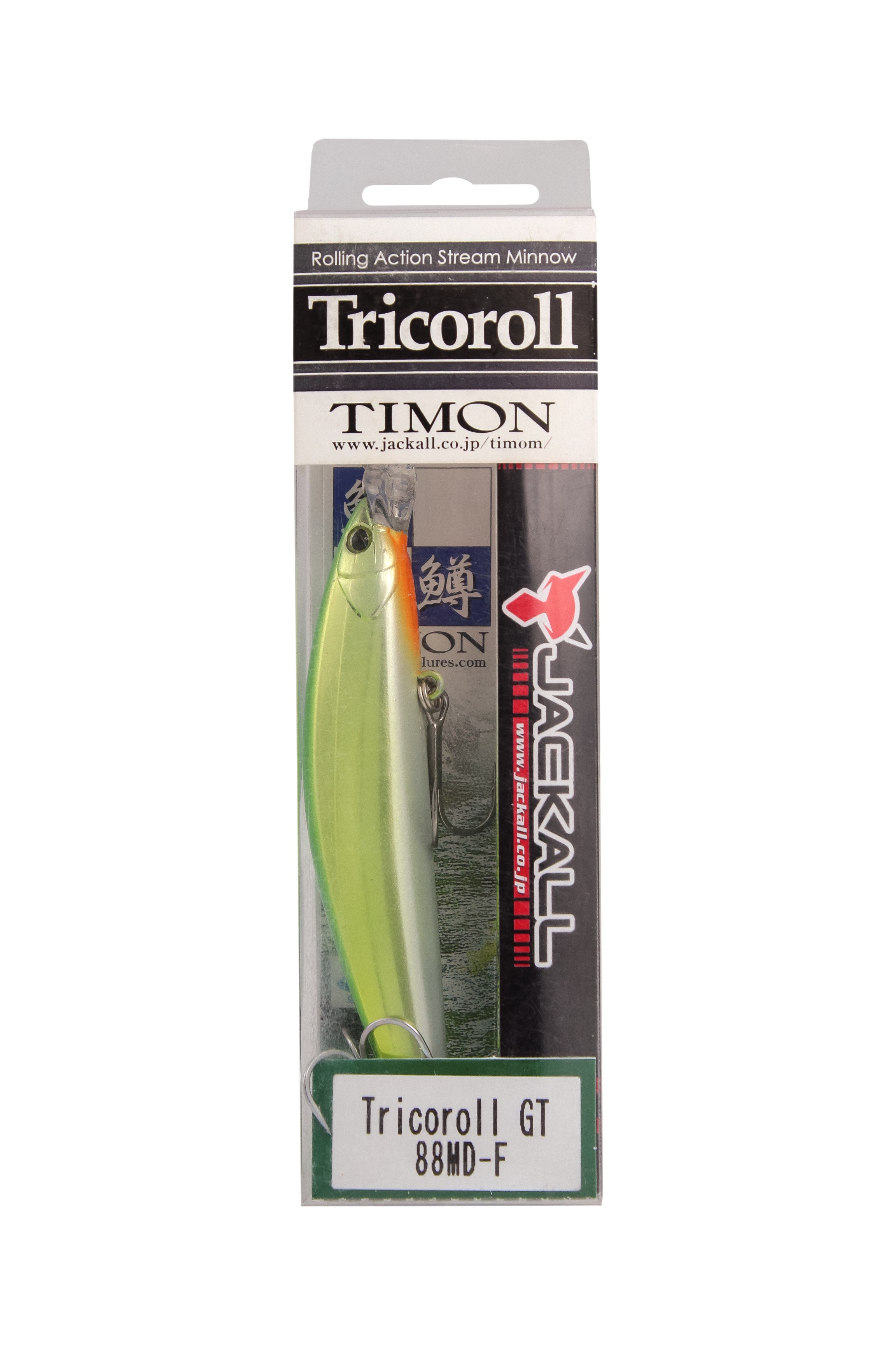 Воблер Jackall Timon tricoroll GT 88MD-F flash chartreuse - фото 1