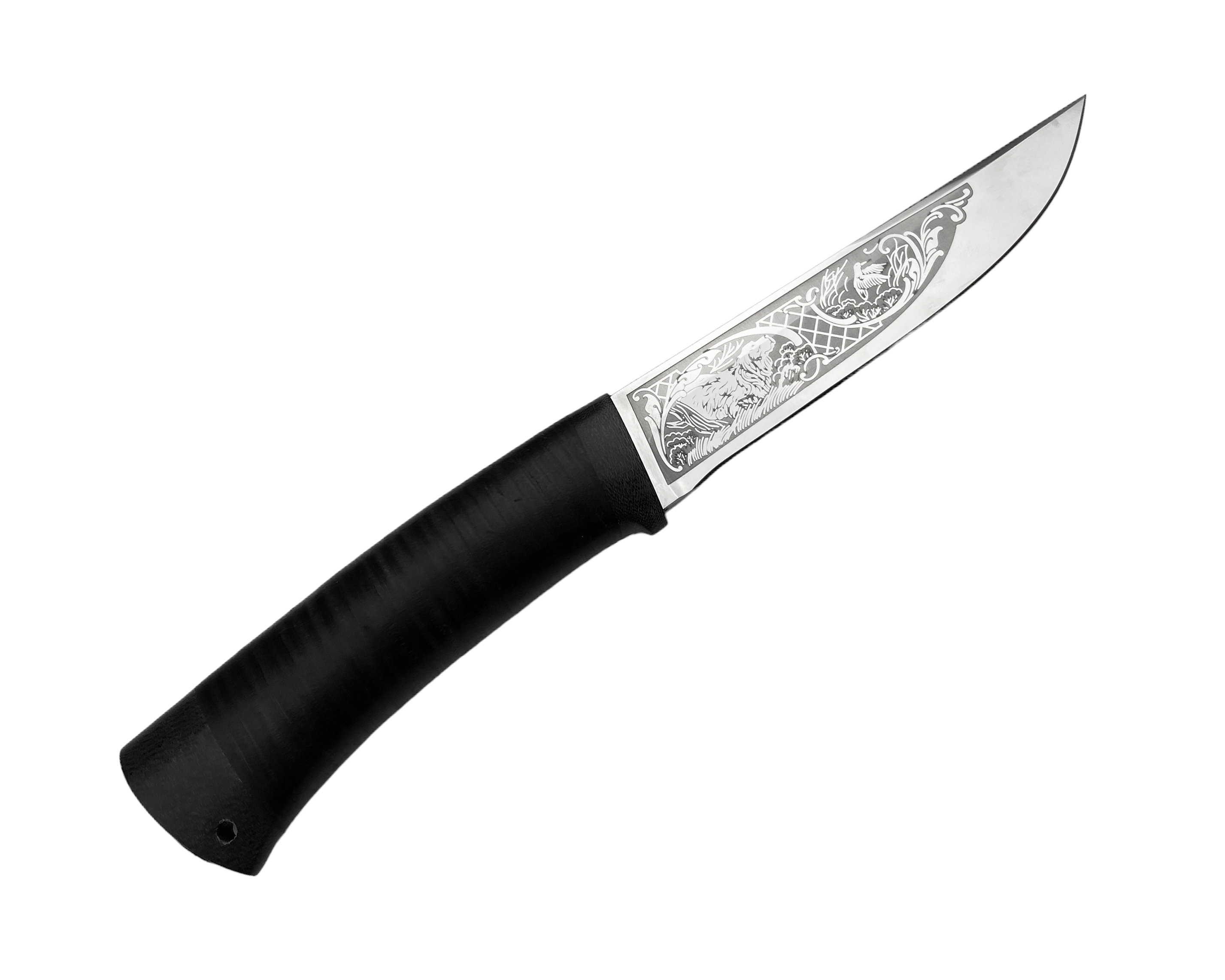 Нож Росоружие Пикник 2 ЭИ-107 кожа рисунок