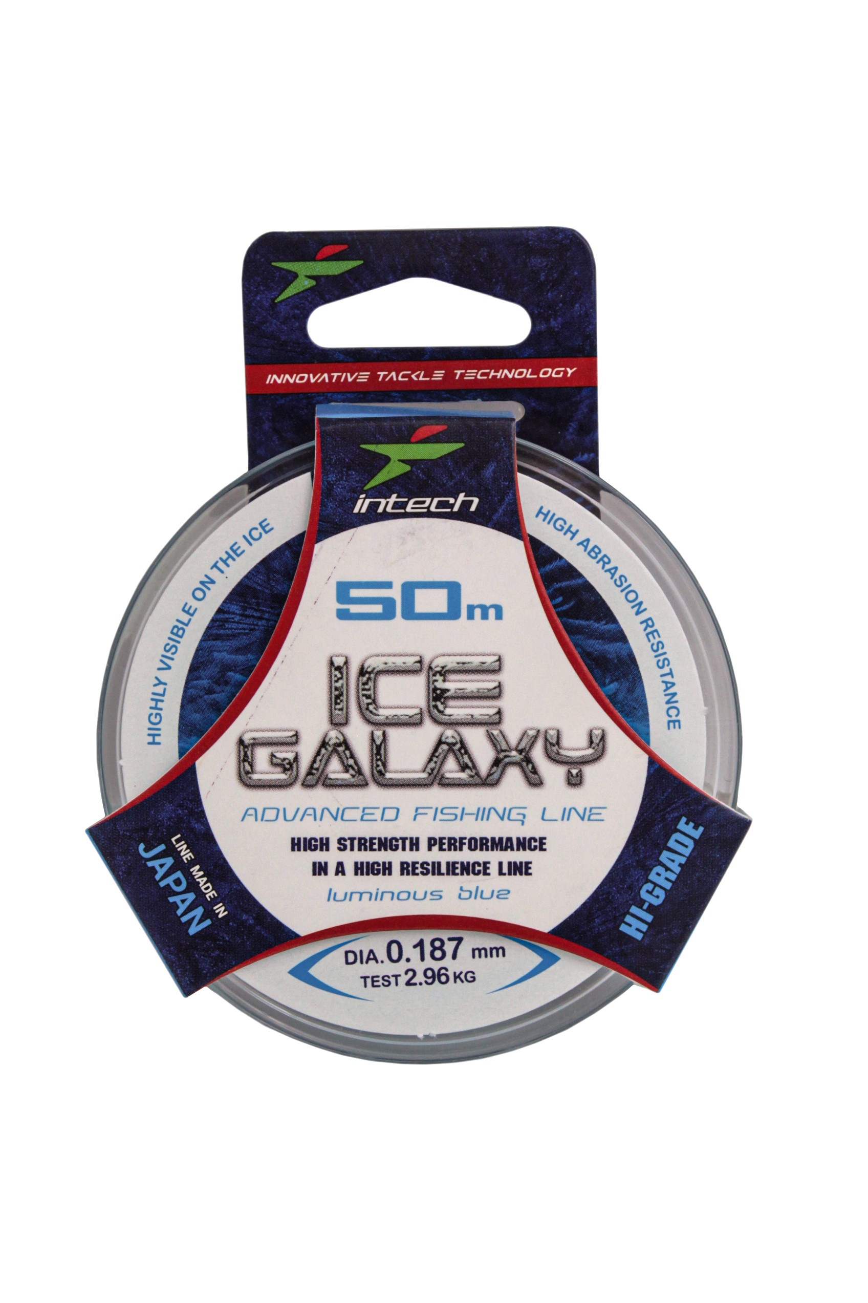 Леска Intech Galaxy Ice 50м 0.187мм 2.96кг голубая - фото 1