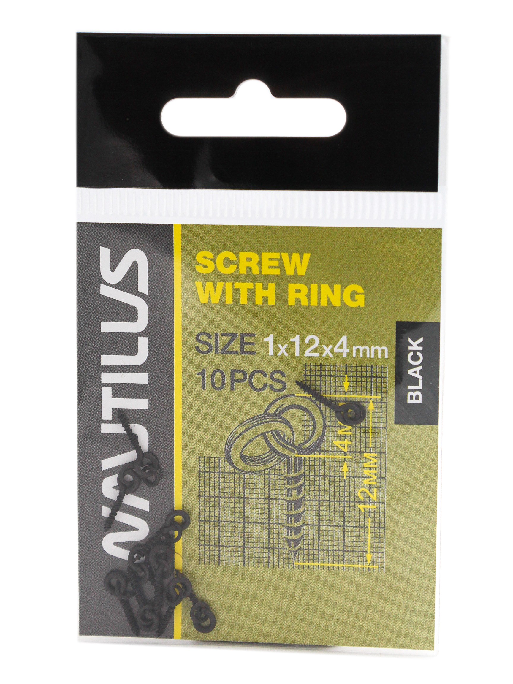 Винт Nautilus для насадки Screw with ring 1x12x4мм - фото 1