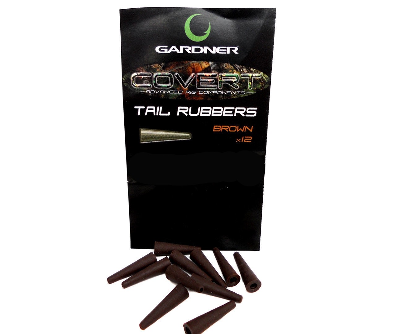 Конус Gardner Covert tail rubbers c-thru brown для клипсы - фото 1