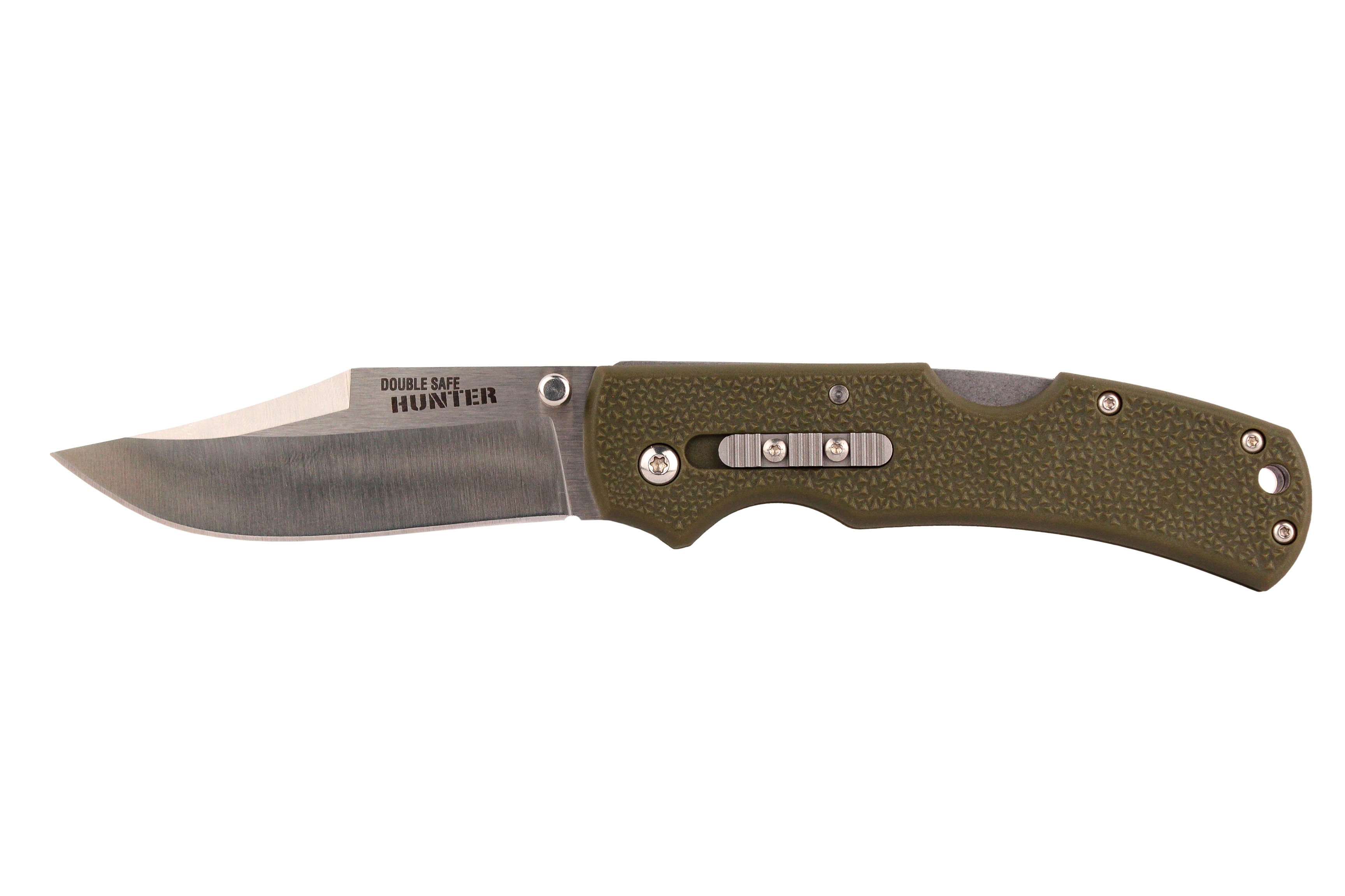 Нож Cold Steel Double Safe Hunter OD Green складной 8Cr13MoV рукоять GFN - фото 1