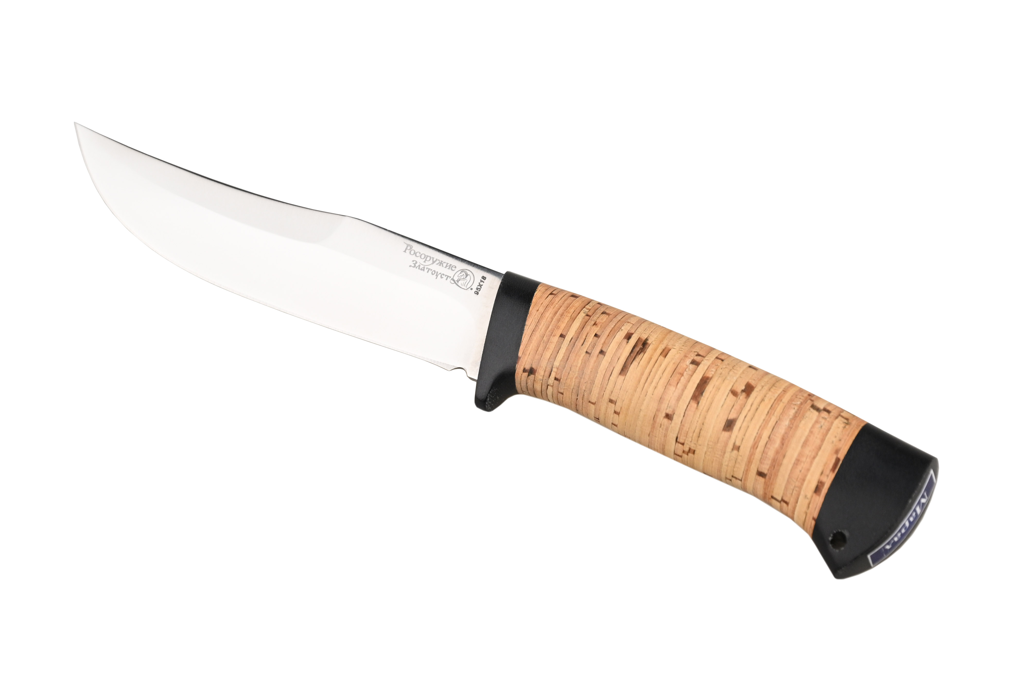 Нож Росоружие Марал сталь 95х18 рукоять береста - фото 1