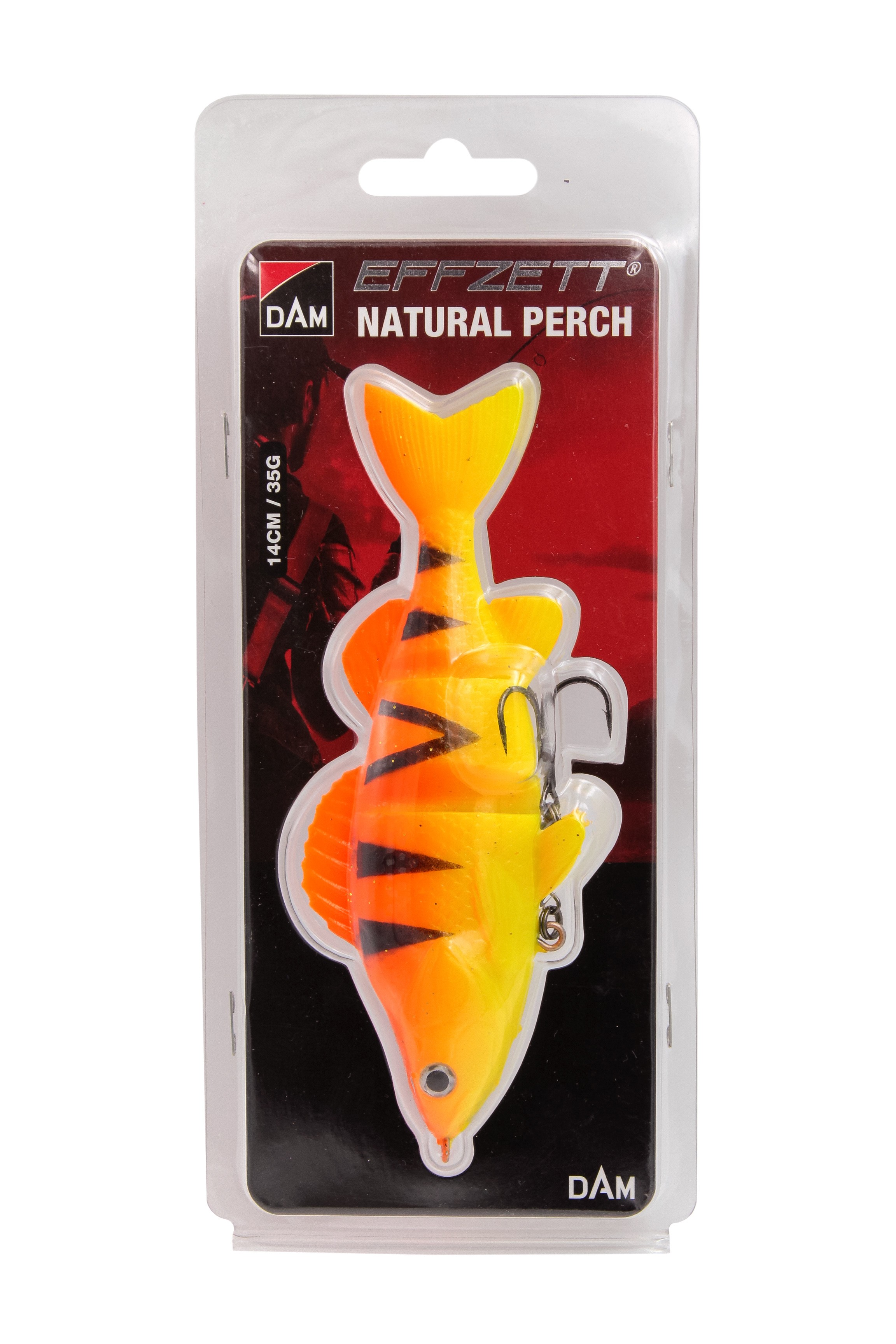 Приманка DAM Effzett natural perch 14см 35гр orange perch - фото 1