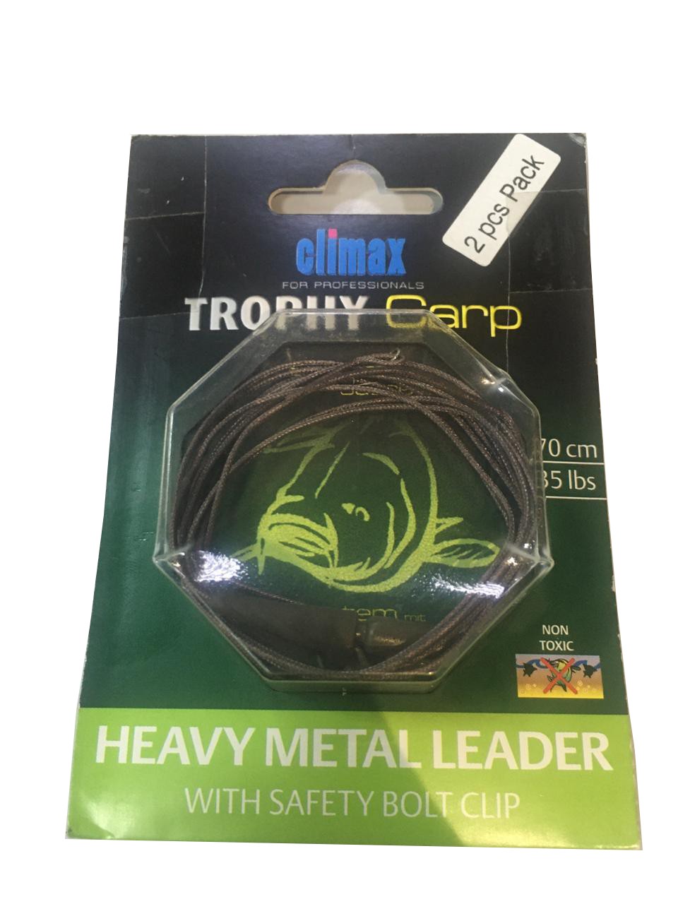 Поводочный материал Climax Heavy metal leader 70см 35lbs - фото 1