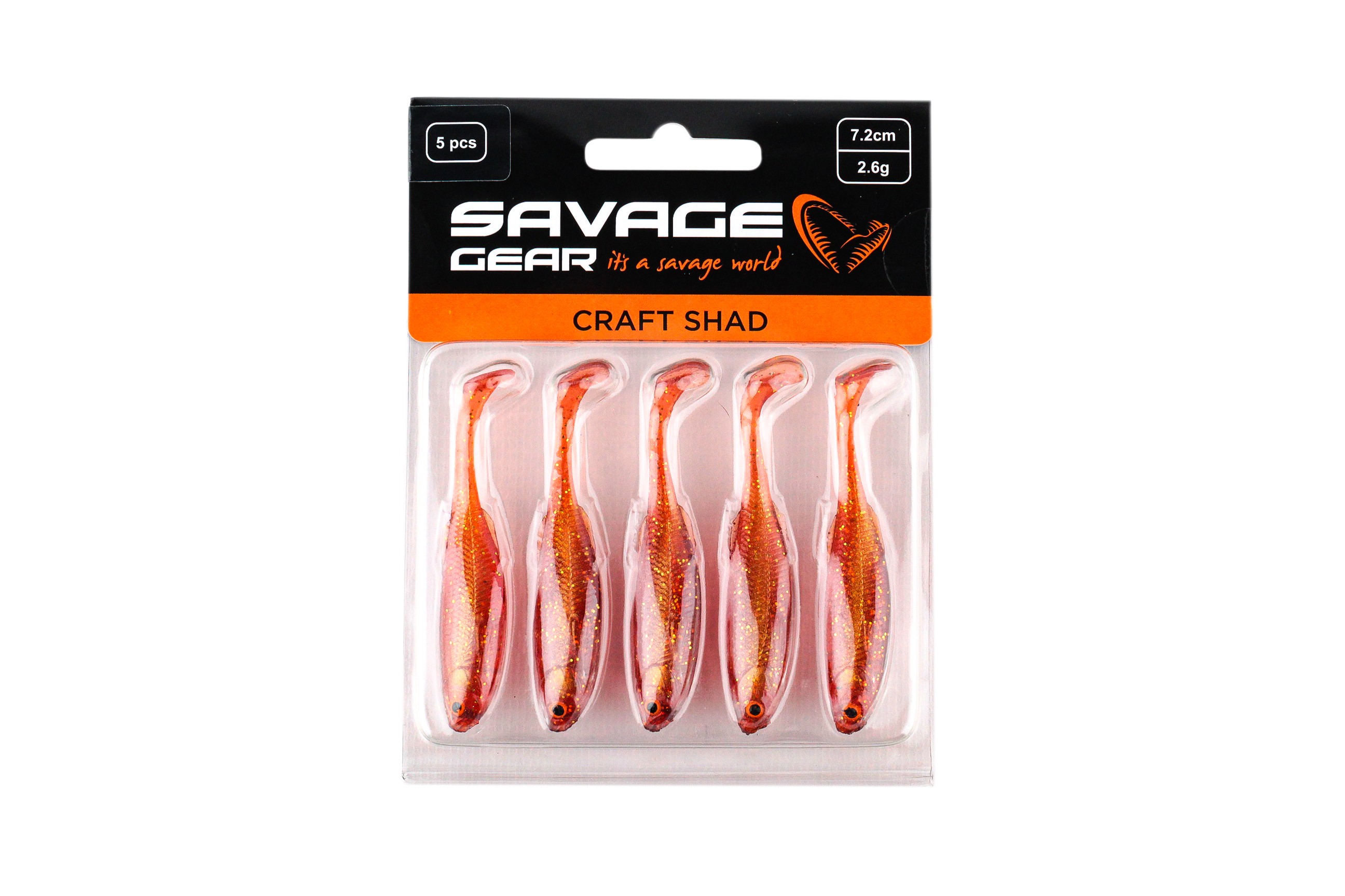 Приманка Savage Gear Craft shad 7,2см 2,6гр motor oil уп.5шт - фото 1